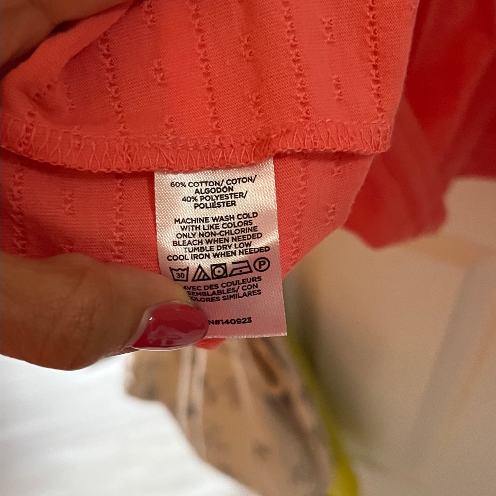 LOFT Vibrant Coral Tiered Dress - Picture 3 of 3